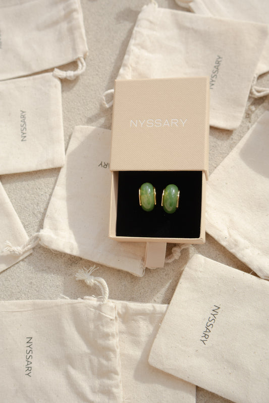 Boucles d'oreilles Luz Verde