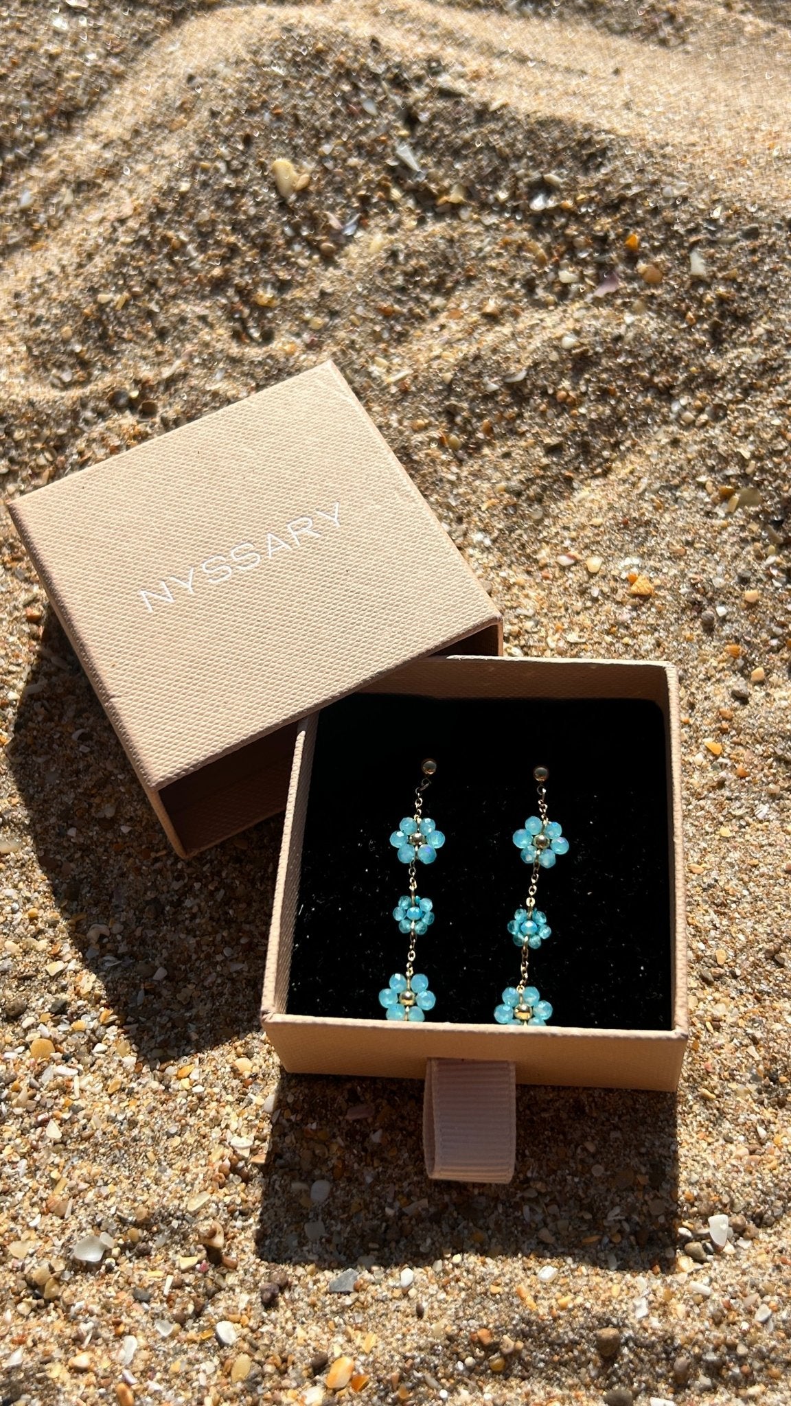 Boucles d’oreilles Blue Blossom - Nyssary