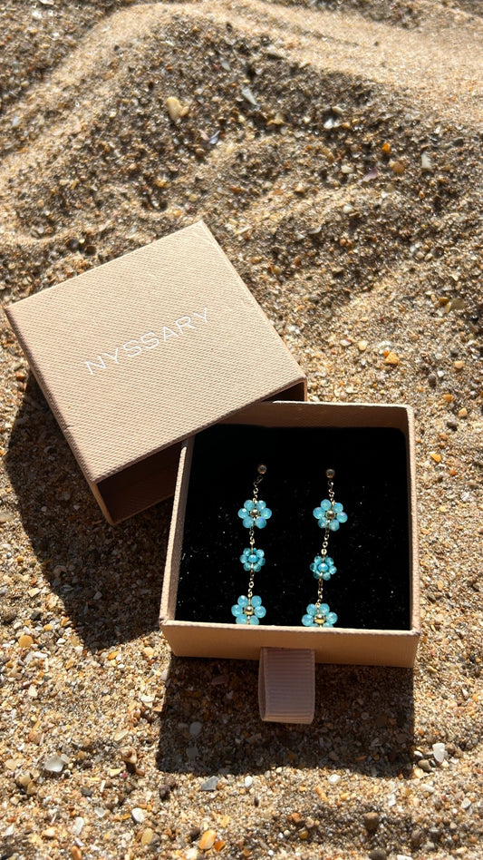 Boucles d’oreilles Blue Blossom - Nyssary