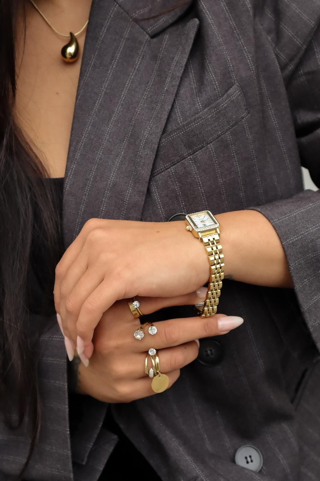 Montre dorée femme Tiempo – Minimaliste et intemporelle - Nyssary